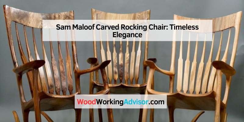 Sam Maloof Carved Rocking Chair