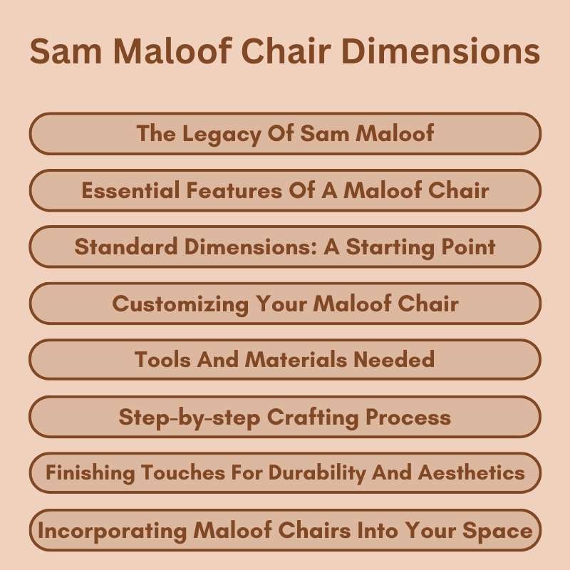 Sam Maloof Chair Dimensions