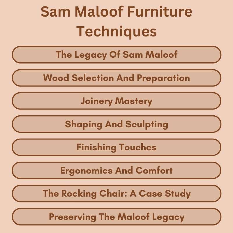 Sam Maloof Furniture Techniques: Master Craft Secrets