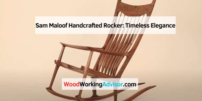 Sam Maloof Handcrafted Rocker