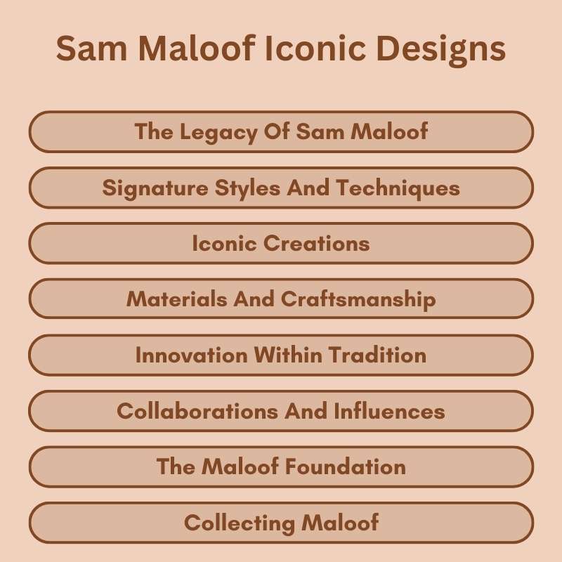Sam Maloof Iconic Designs