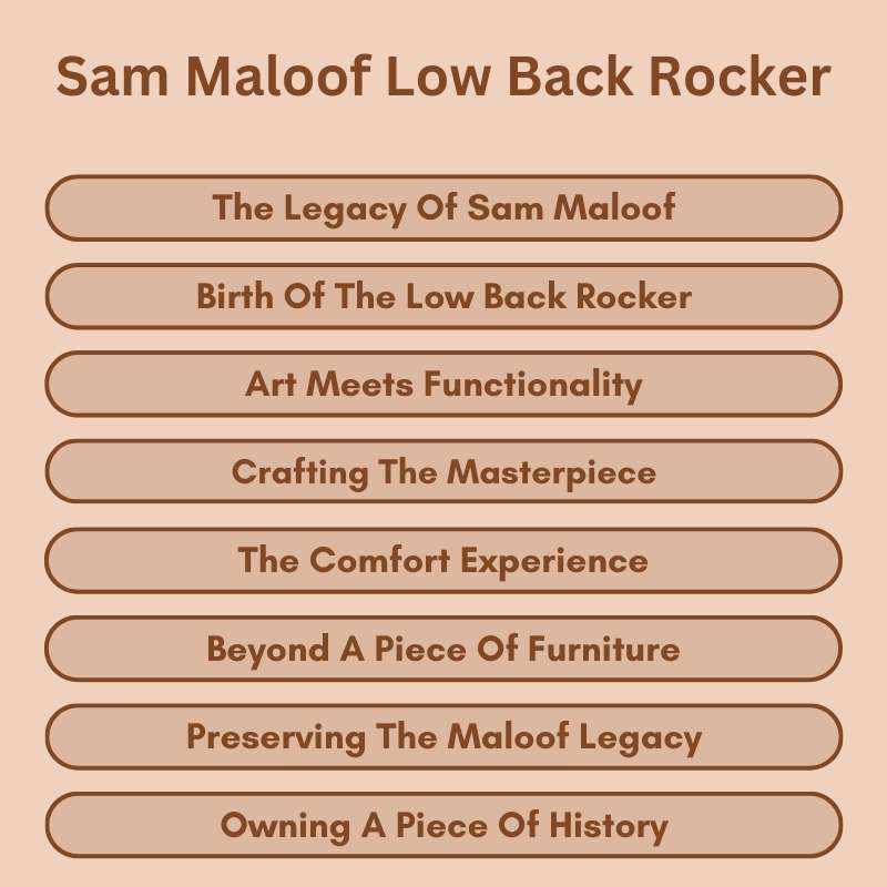 Sam Maloof Low Back Rocker