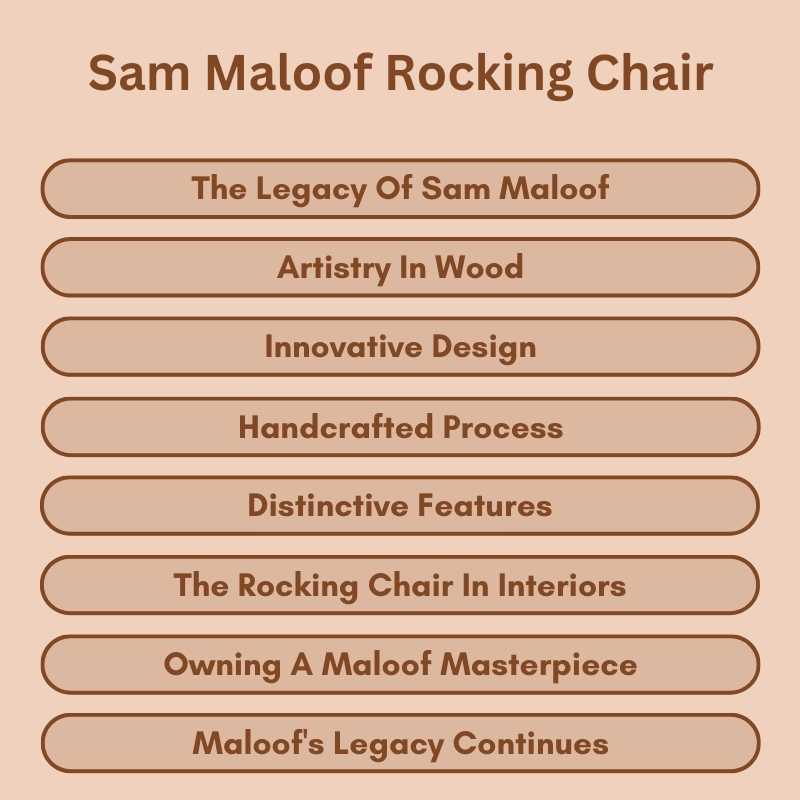 Sam Maloof Rocking Chair