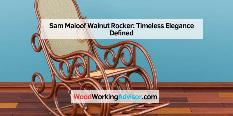 Sam Maloof Walnut Rocker