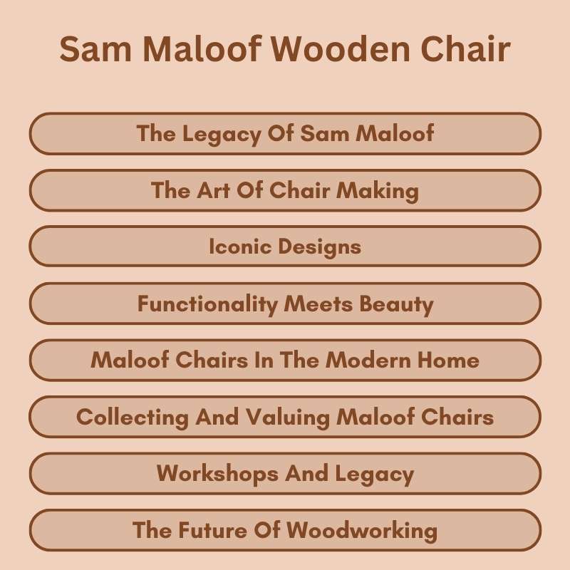 Sam Maloof Wooden Chair