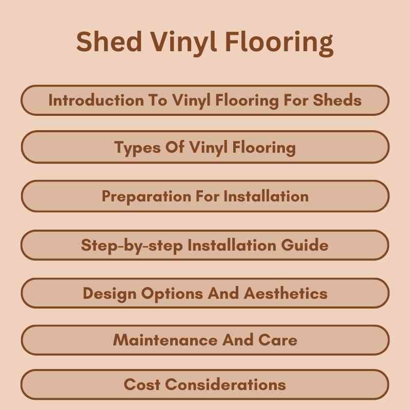 Shed Vinyl Flooring