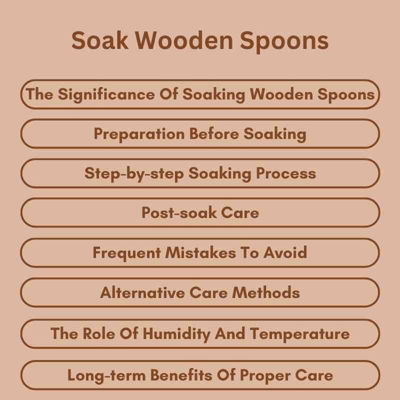 Soak Wooden Spoons