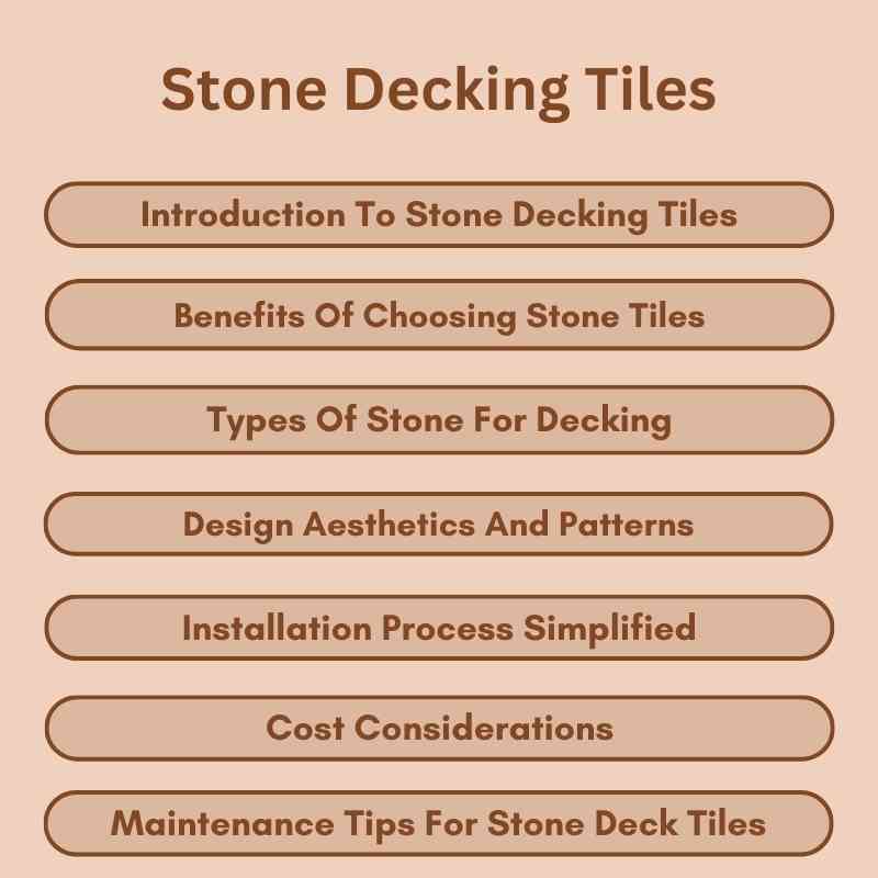 Stone Decking Tiles