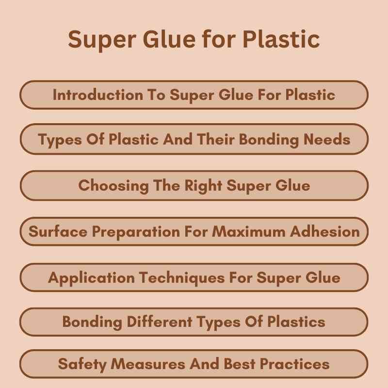 Super Glue For Plastic The Ultimate Bonding Guide