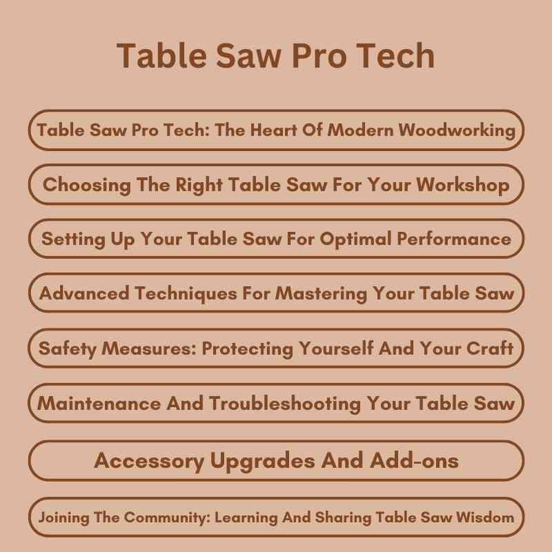 Table Saw Pro Tech