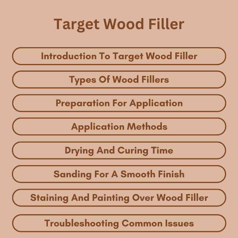 Target Wood Filler