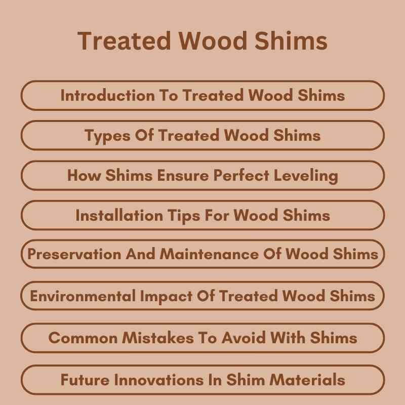 Treated Wood Shims