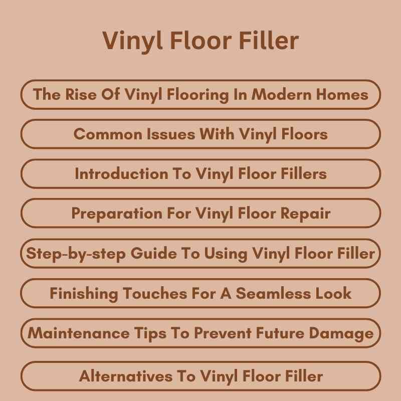 Vinyl Floor Filler