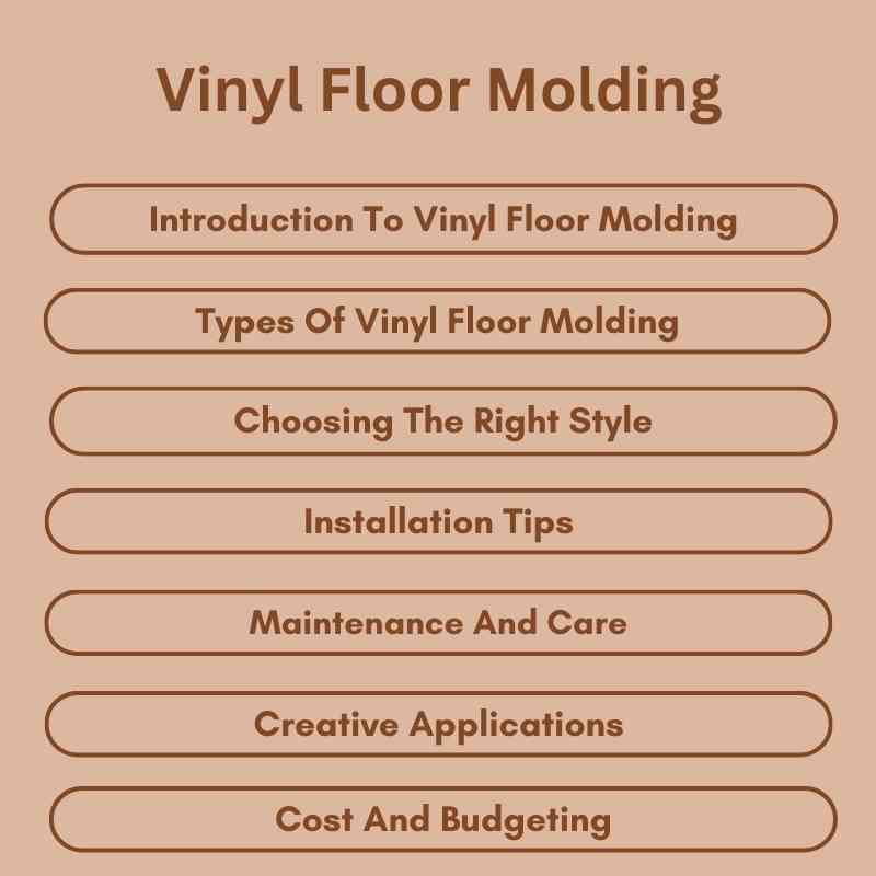 Vinyl Floor Molding