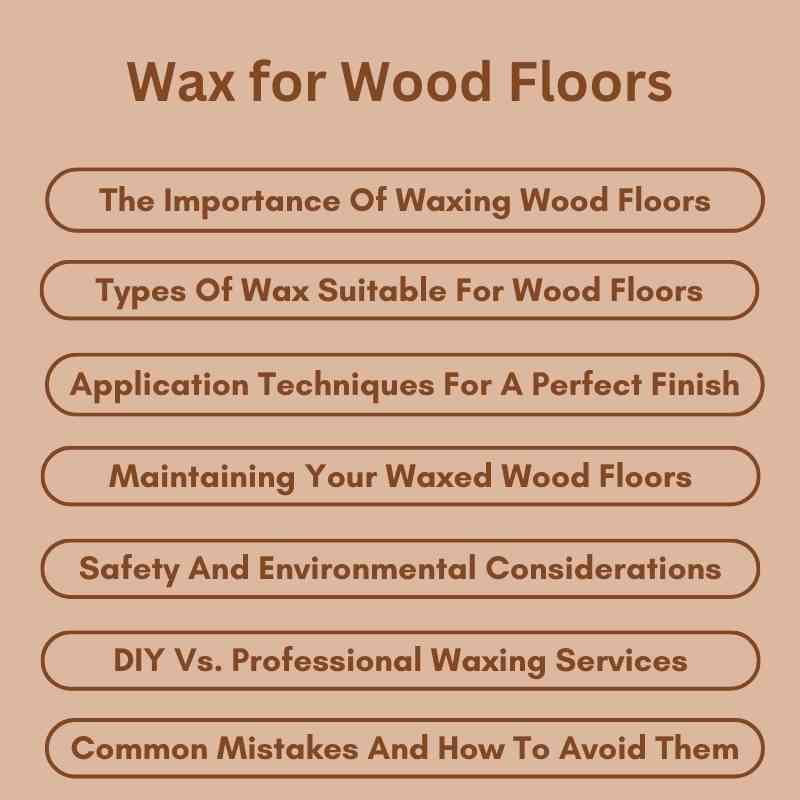Wax for Wood Floors