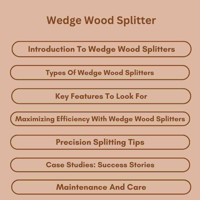 Wedge Wood Splitter