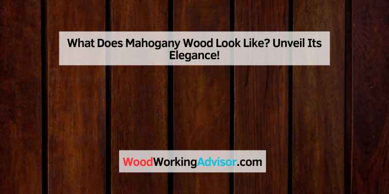 What Does Mahogany Wood Look Like