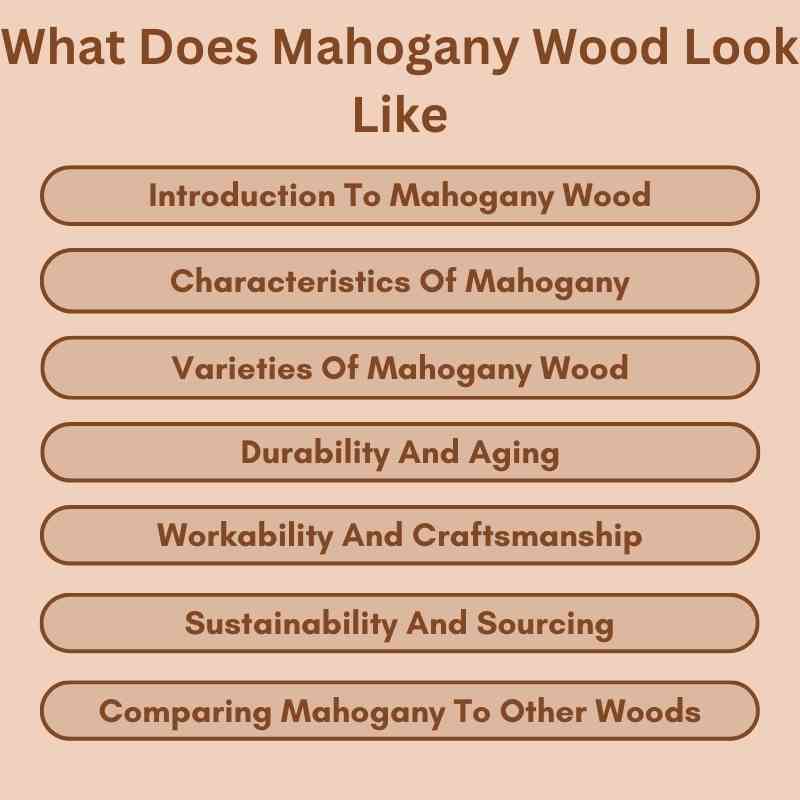 What Does Mahogany Wood Look Like