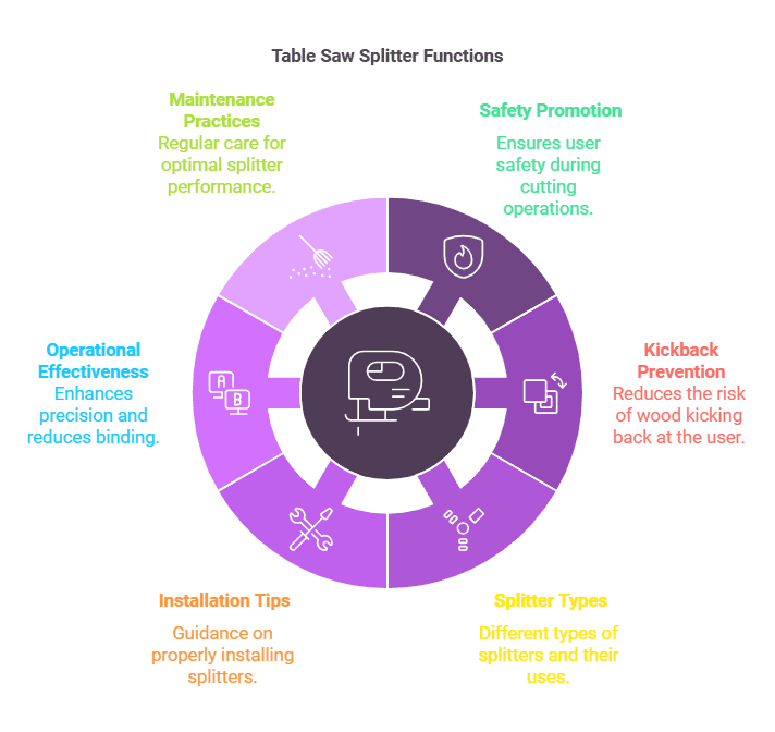 What is the Purpose of a Splitter on a Table Saw