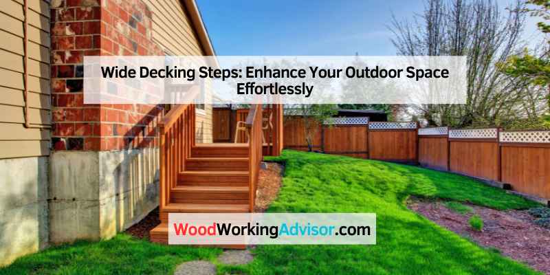 Wide Decking Steps