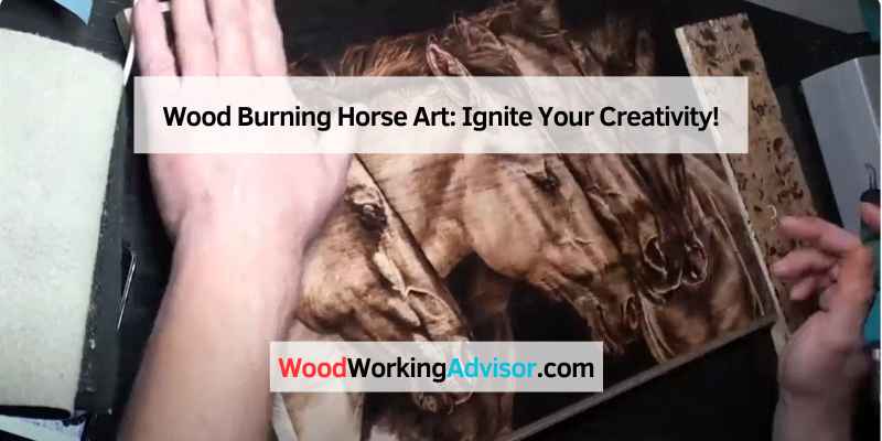 Wood Burning Horse Art