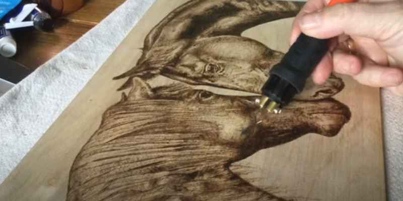 Wood Burning Horse Art