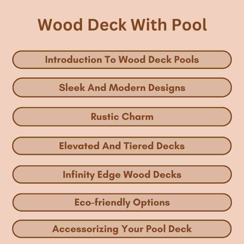 Wood Deck With Pool