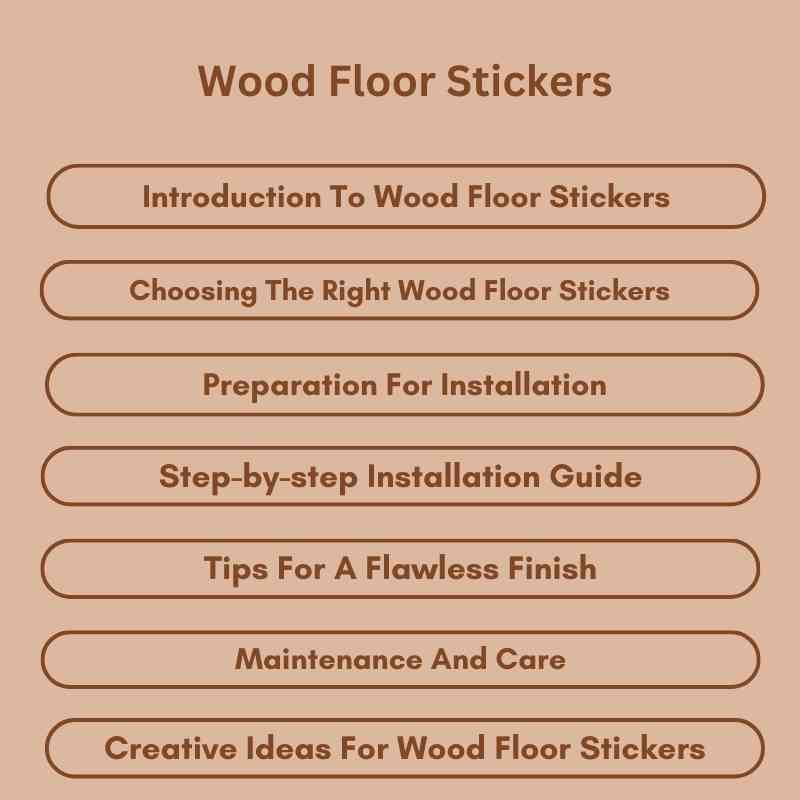 Wood Floor Stickers