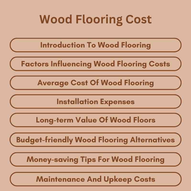 Wood Flooring Cost