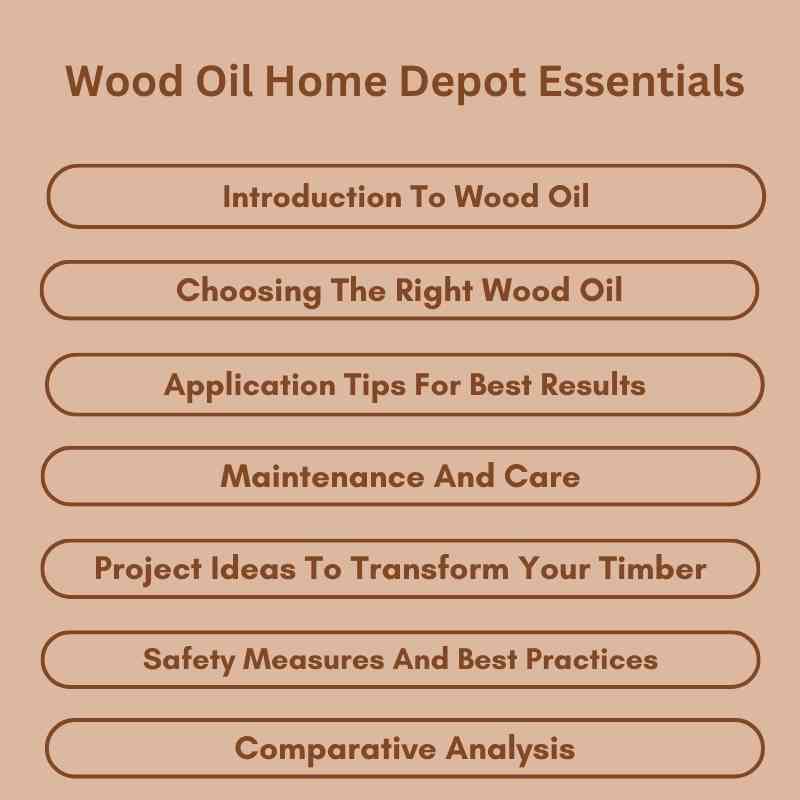 Wood Oil Home Depot Essentials