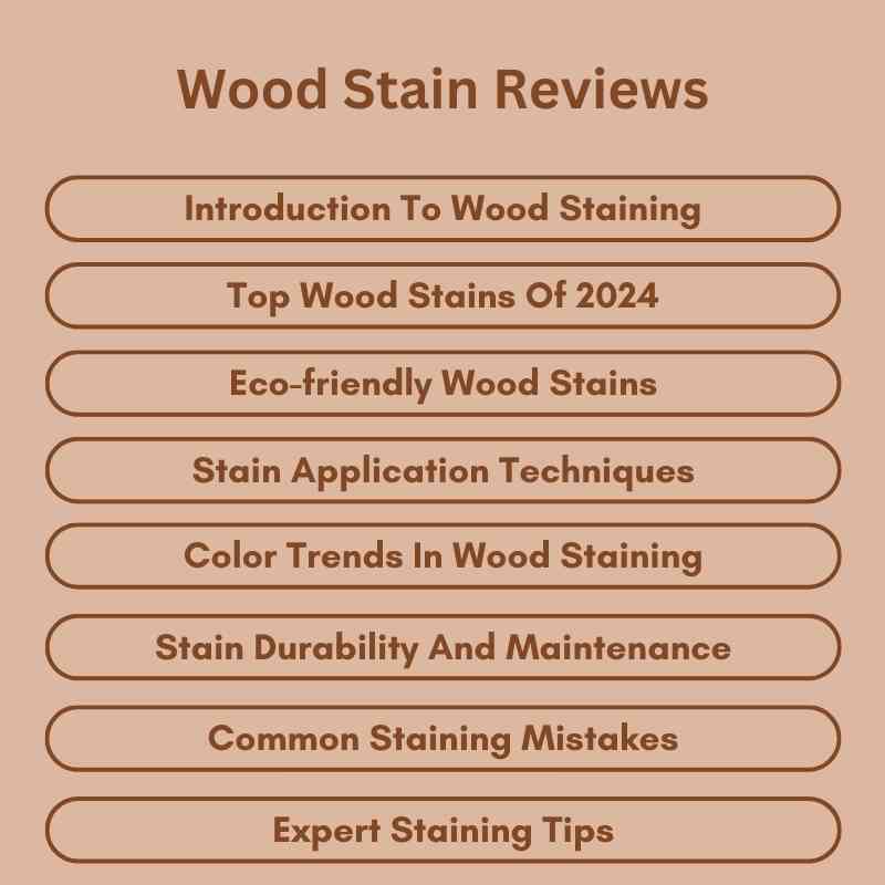 Wood Stain Reviews