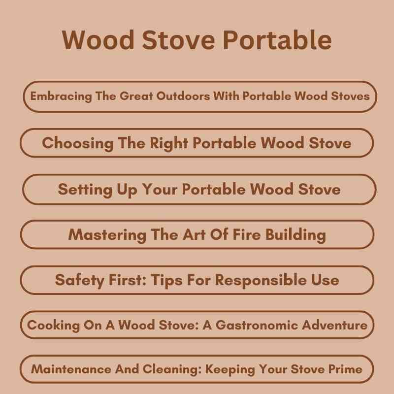 Wood Stove Portable