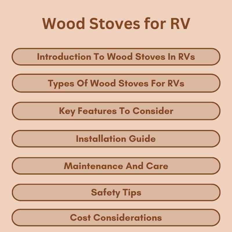 Wood Stoves for RV