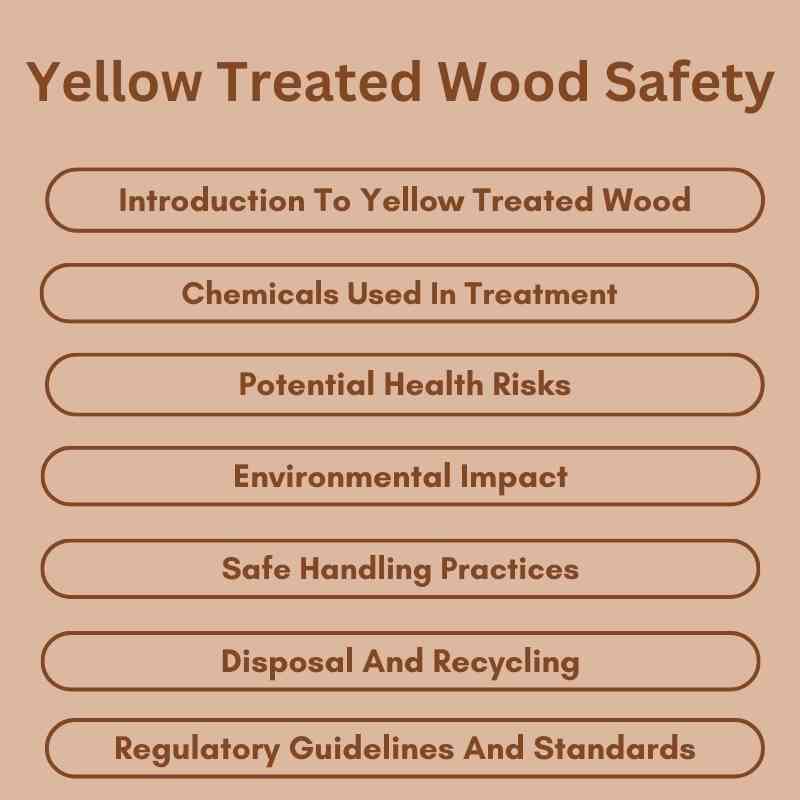 Yellow Treated Wood Safety
