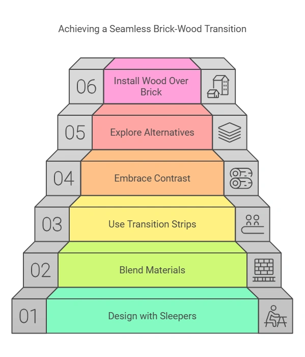 Brick to Wood Floor Transition