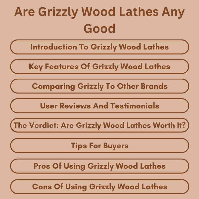 Are Grizzly Wood Lathes Any Good