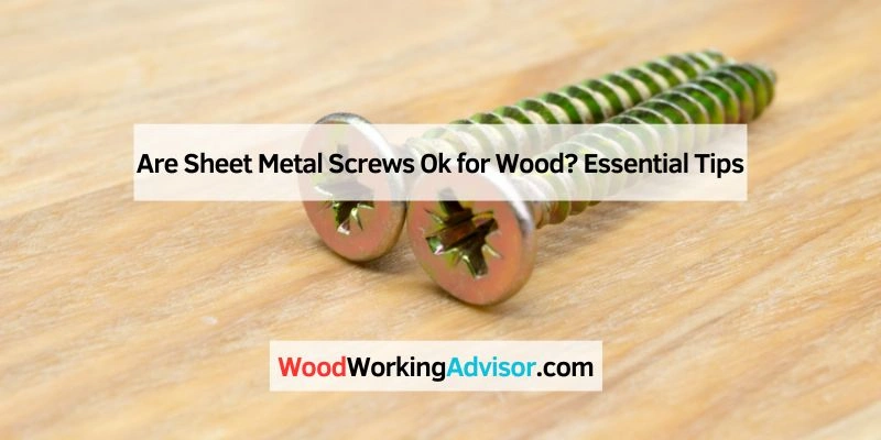 Are Sheet Metal Screws Ok for Wood