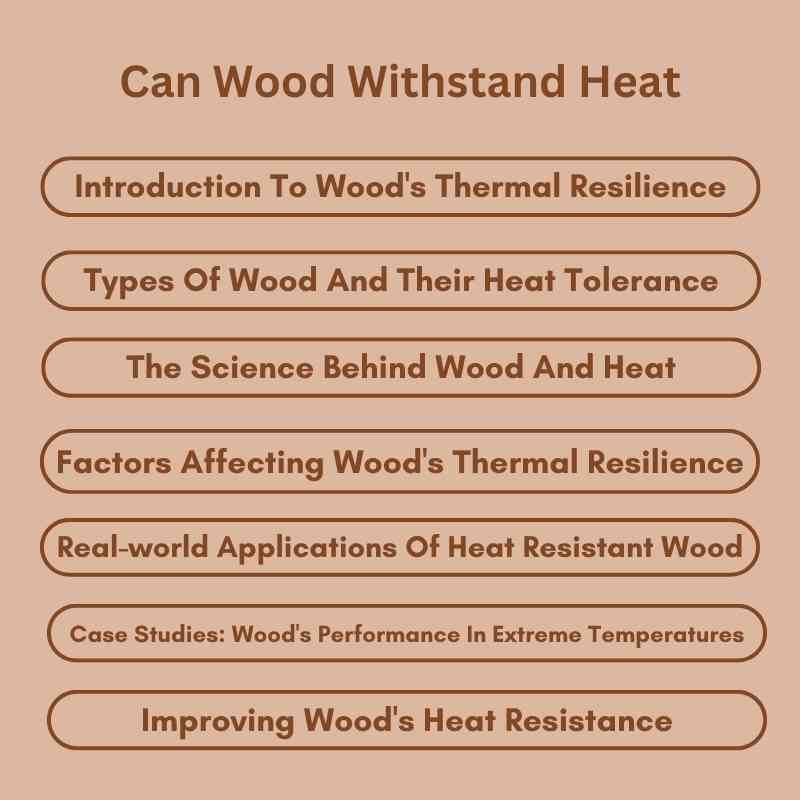 Can Wood Withstand Heat