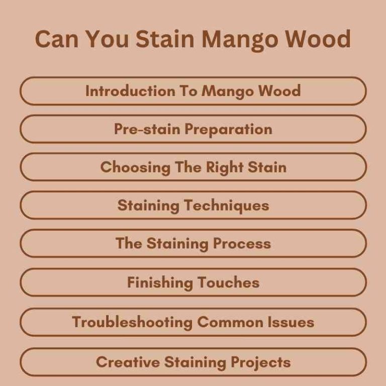 Can You Stain Mango Wood? Unlock the Secrets! Woodworking Advisor