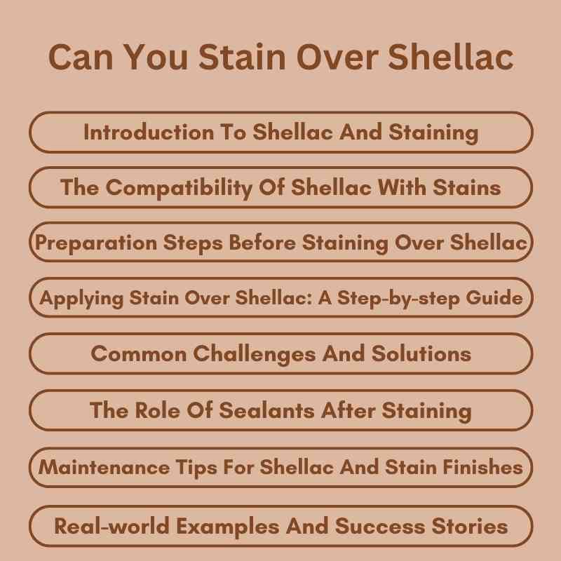 Can You Stain Over Shellac