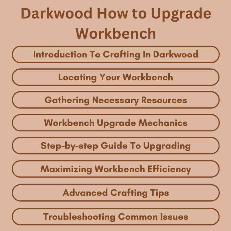 Darkwood How to Upgrade Workbench