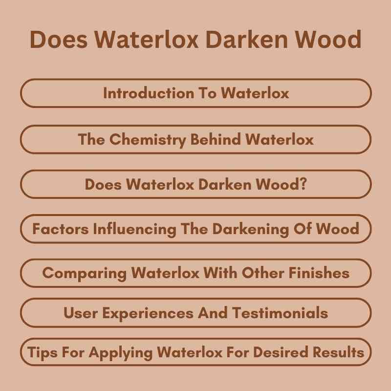 Does Waterlox Darken Wood
