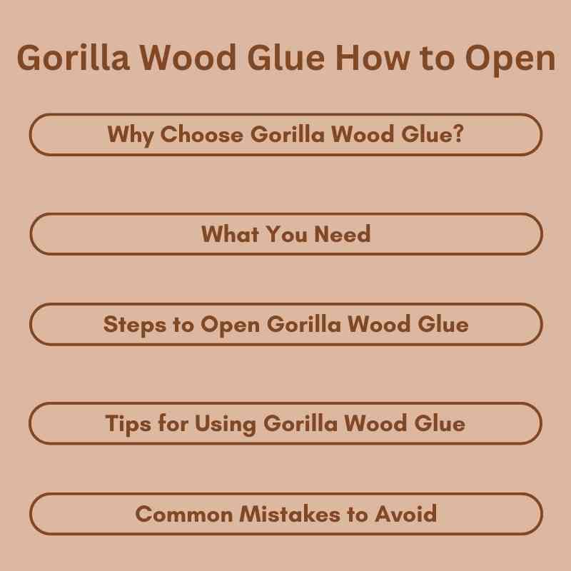 Gorilla Wood Glue How to Open Quick & Easy Tips Woodworking Advisor