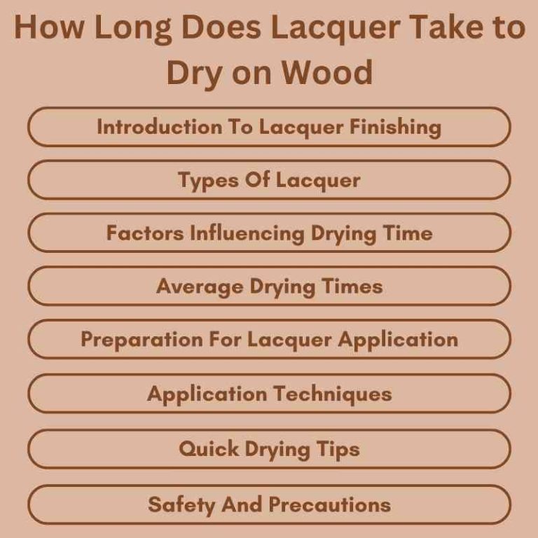 How Long Does Lacquer Take to Dry on Wood Quick Tips! Woodworking