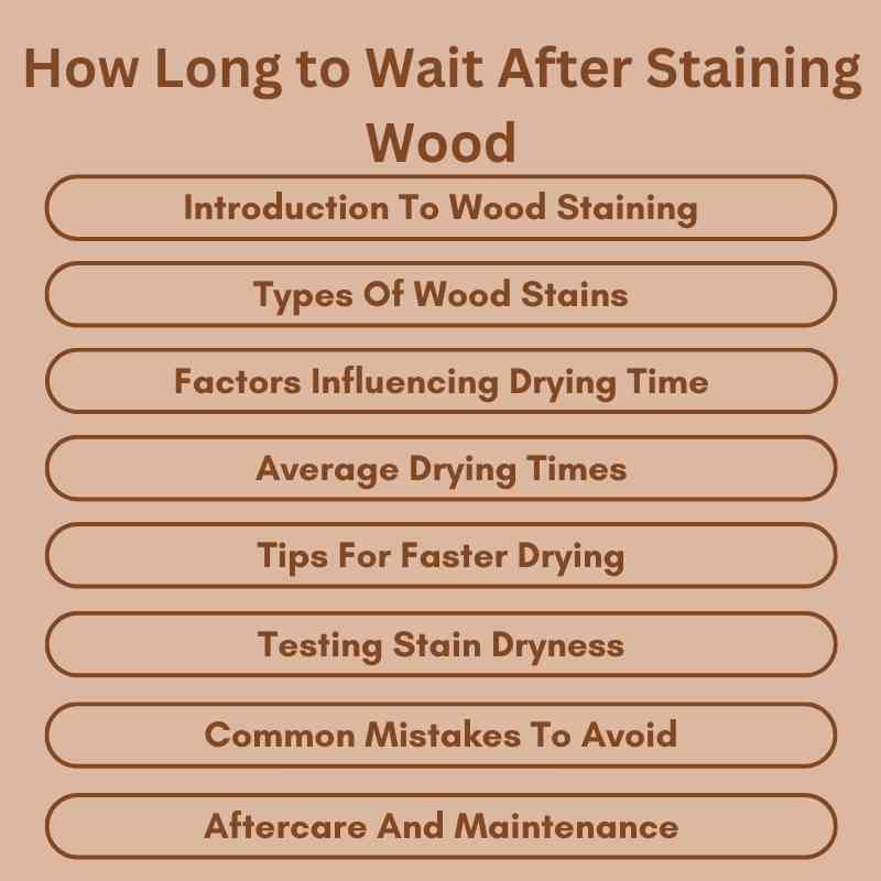 How Long to Wait After Staining Wood Quick Tips! Woodworking Advisor