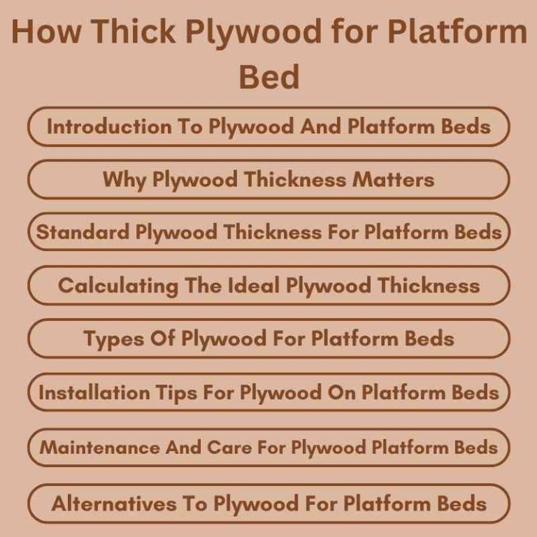 How Thick Plywood for Platform Bed Ultimate Guide Woodworking Advisor