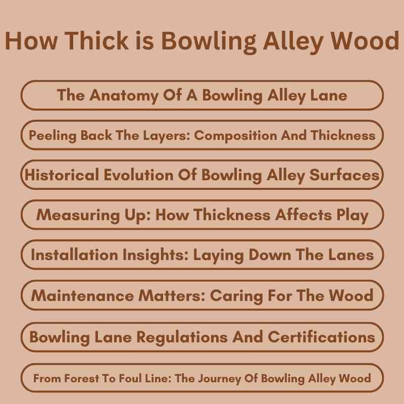 How Thick is Bowling Alley Wood