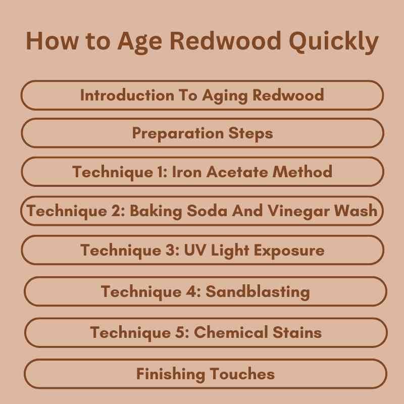 How to Age Redwood Quickly