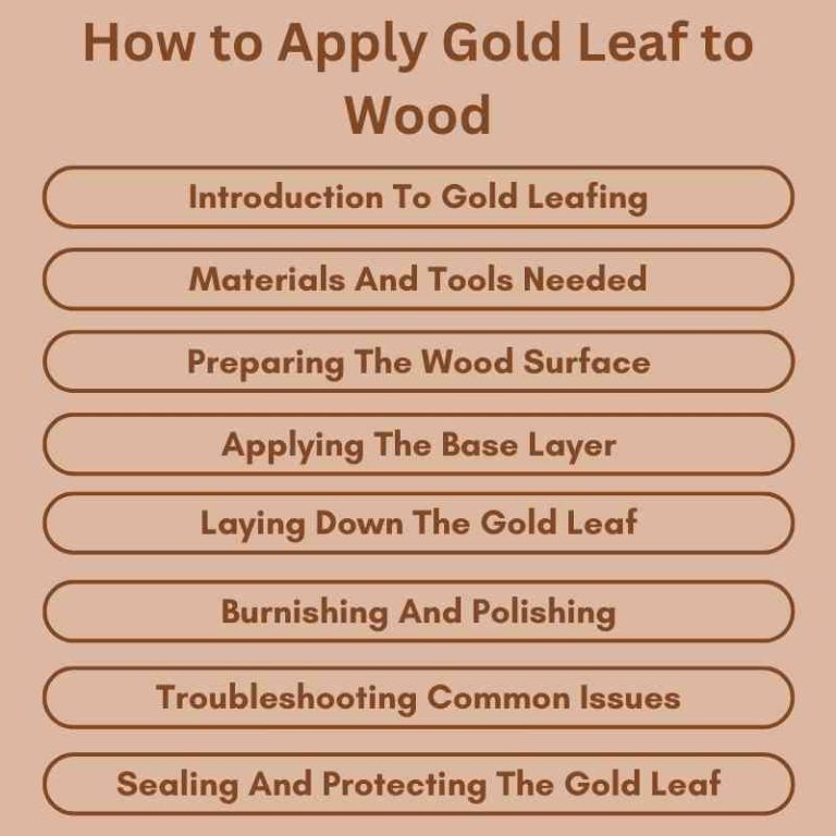 How to Apply Gold Leaf to Wood A StepbyStep Guide Woodworking Advisor