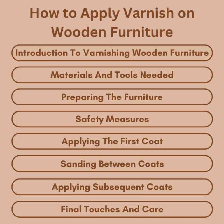 How to Apply Varnish on Wooden Furniture A Pro Guide Woodworking Advisor